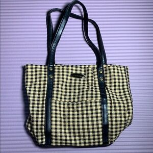 {Longaberger} Vintage Checkered Tote